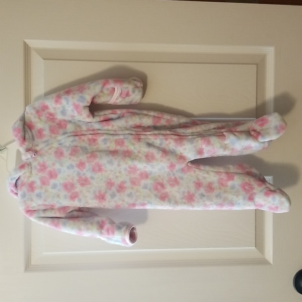 Laura Ashley Baby footed one piece with hand covers